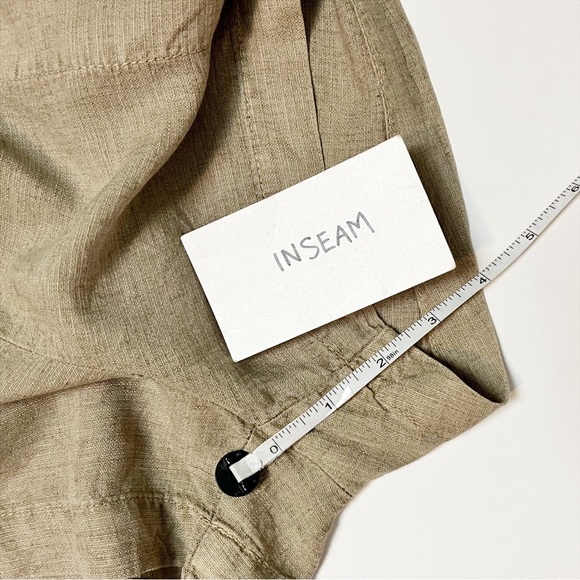 Bella Dahl Utility Romper Large‎ Soft Army sleeveless linen pockets drawstring - Picture 14 of 16